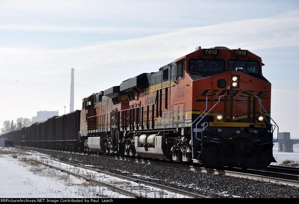 Westbound empty ore train